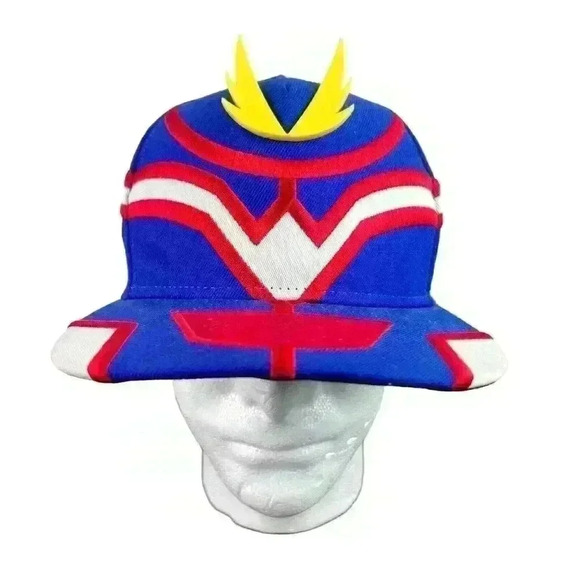 My Hero Academia‎ All Might Hat 3D Logo One Size Blue Red- Rare - Picture 1 of 12
